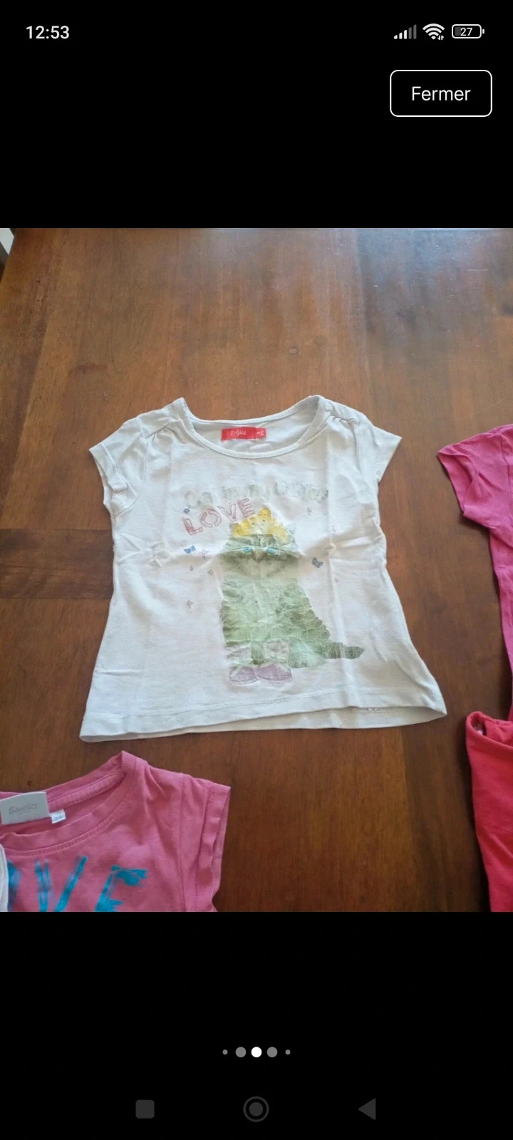 Lot de 8 t-shirts mangas curtas 3 anos menina – photo 4